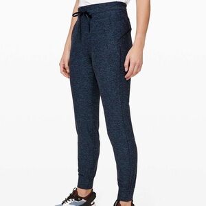 Lululemon Heathered True Navy / Black Ready to Rulu Jogger 29" Size 6